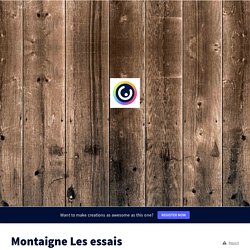 Montaigne Les Essais