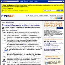 Montana pilots personal health records program
