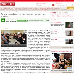 Tarbes. Montebourg : « Nous devons protéger nos emplois » - Hautes-Pyrénées