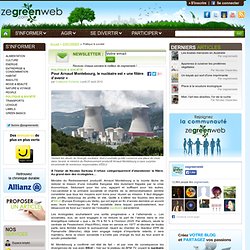 Arnaud Montebourg : le nucléaire est « une filière d’avenir »