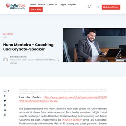Nuno Monteiro – Coaching und Keynote-Speaker