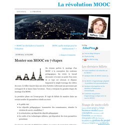 Monter son MOOC en 7 étapes