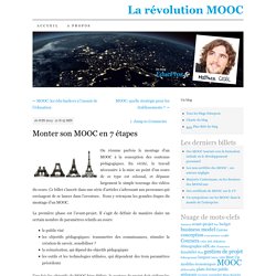 Monter son MOOC en 7 étapes