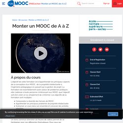 Monter un MOOC de A à Z