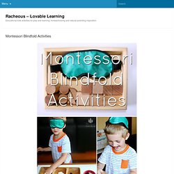 Montessori Blindfold Activities