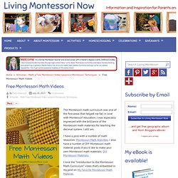 Free Montessori Math Videos