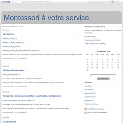 Montessori à votre service - Page 1 - Montessori à votre service