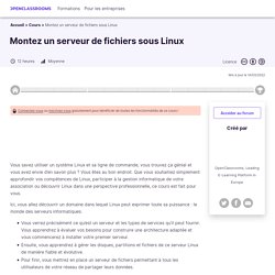 Montez un serveur de fichiers sous Linux