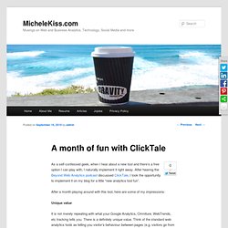 A month of fun with ClickTale : MicheleHinojosa.com