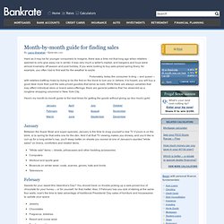 Month-by-month guide for finding sales (Page 1 of 2)