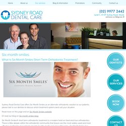 Six Month Smiles - Manly - Sydney Road Dental Care