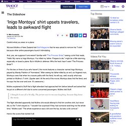 ‘Inigo Montoya’ shirt upsets travelers, leads to awkward flight