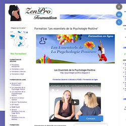 Centre de Formation ZenPro Montpellier: Formation "Les essentiels de la Psychologie Positive"