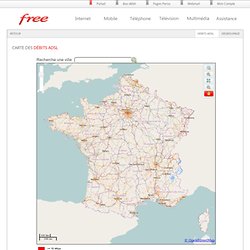 Carte de l'ADSL en France
