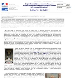 In Situ - N°11 - La peinture religieuse monumentale, une expression artistique emblématique du nord de la France au XIXe siècle ?