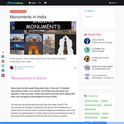 Monuments in India