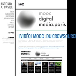 Mooc d'Antonio Casilli sur les médias numériques