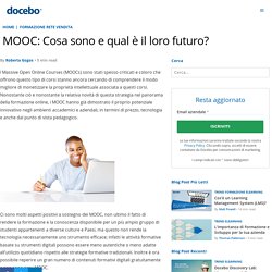 MOOC: Cosa sono e qual’è il loro futuro?