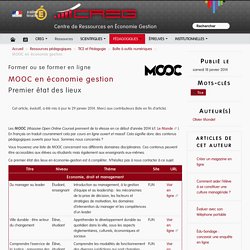 MOOC en économie gestion