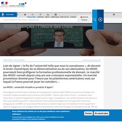 MOOC français : l'heure des choix