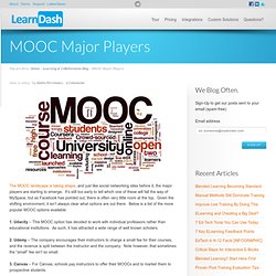 MOOC Major Players