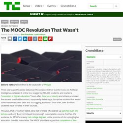 The MOOC Revolution That Wasn’t