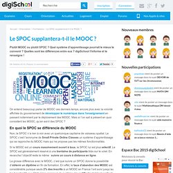 MOOC ou SPOC, des contrastes marqués