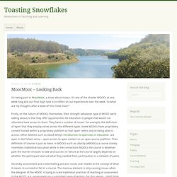 MoocMooc – Looking Back « Toasting Snowflakes