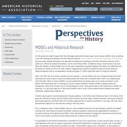 MOOCs and Historical Research