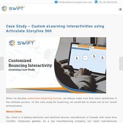 Case Study – Custom eLearning Interactivities using Articulate Storyline 360