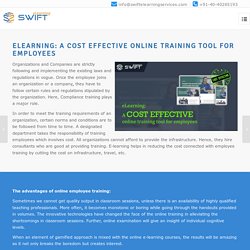 Elearning: A Cost Effective Online Training Tool for Employees