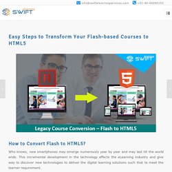 Easy Steps to Transform Your Flash-based Courses to HTML5