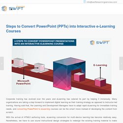 Steps to Convert PowerPoint (ppt) to Interactive eLearning