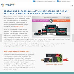 Articulate Storyline 360 Vs Rise - Building responsive elearning