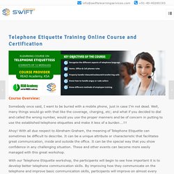 Telephone Etiquette Training Online Course and Certification