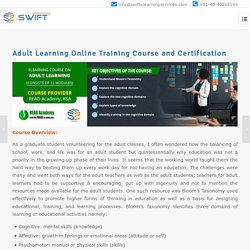 Adult Learning Online Training Course and Certification