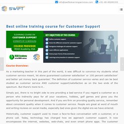 Best online training course for Customer Support