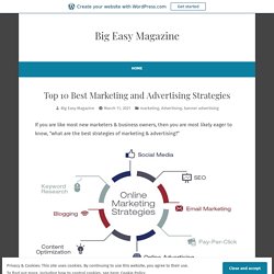 Top 10 Best Marketing and Advertising Strategies