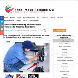 Professional Plumbing Services Now Available to Mosman Residents