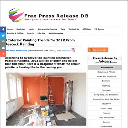 6 Interior Painting Trends for 2022 From Peacock Painting