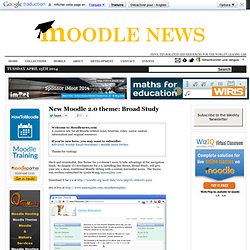 New Moodle 2.0 theme: Broad Study 