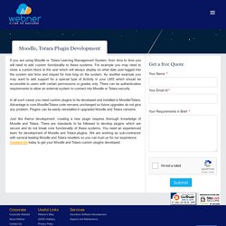 Moodle, Totara Plugin Development