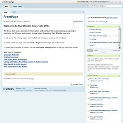 Moodle Copyright - Alverno College Wiki