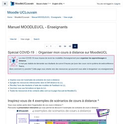 MoodleUCLouvain: Manuel MOODLEUCL - Enseignants