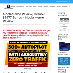 MoolaMeme Review, Demo & $9977 Bonus - Moola Meme Review