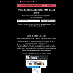 Moon Litecoin - Free Litecoin Faucet