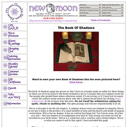 )O(*~*New Moon Occult Shop Free Online Book of Shadows*~*/