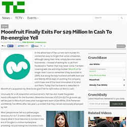 Moonfruit Finally Exits For $29 Million In Cash To Re-energize Yell