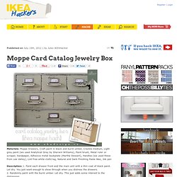 Moppe Card Catalog Jewelry Box