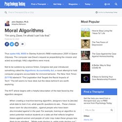 Moral Algorithms